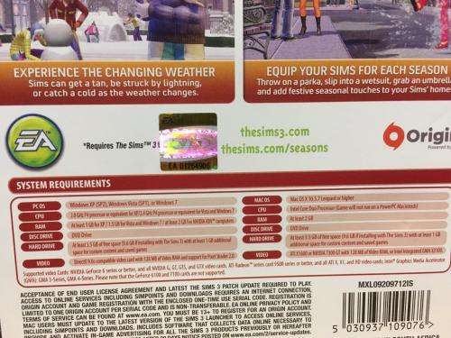 PC - The Sims 3 - Seasons Expansion Pack