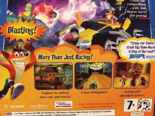 PS2 - Crash Tag Team Racing - Platinum