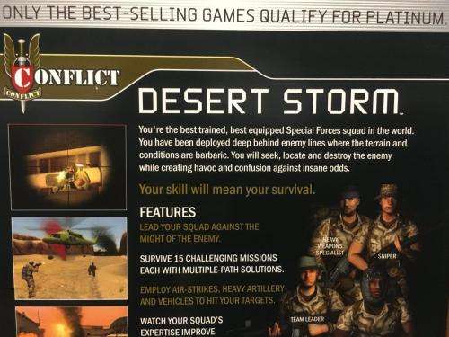 PS2 - Conflict Desert Storm - Platinum