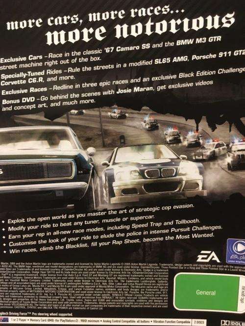 PS2 - Need for Speed Most Wanted Black Edition (2 Discs)