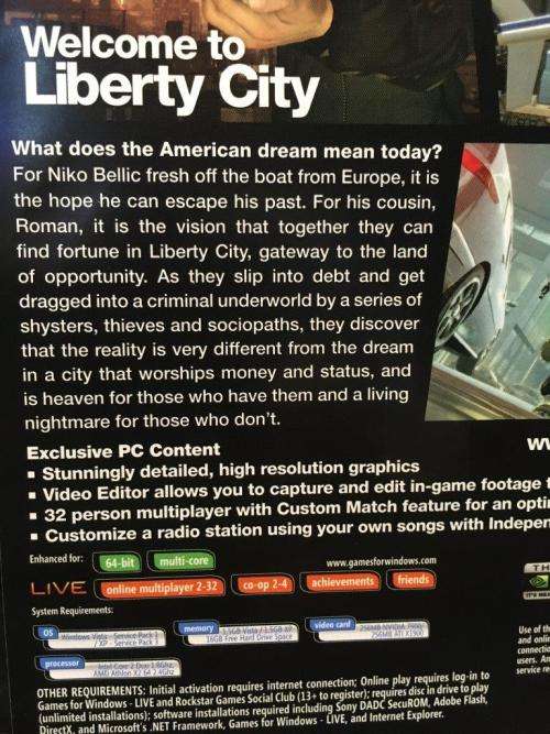 PC - Grand Theft Auto IV (Boxed)