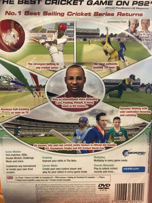 PS2 - Brian Lara International Cricket 2005