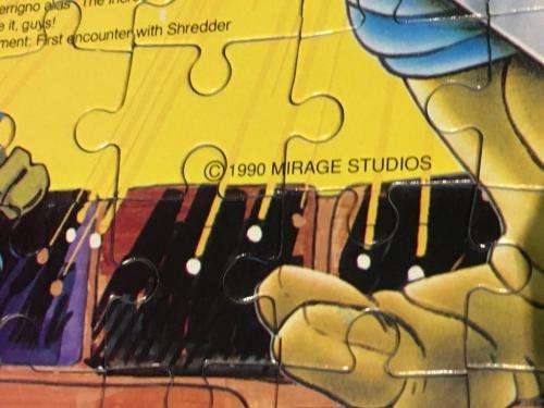 Vintage Teenage Mutant Ninja Turtles Leonardo 100 Piece Jigsaw 1990 Mirage Sturios Prima Toys