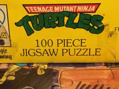 Vintage Teenage Mutant Ninja Turtles Leonardo 100 Piece Jigsaw 1990 Mirage Sturios Prima Toys