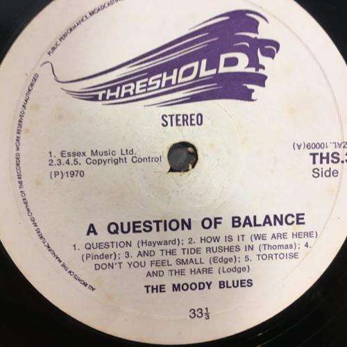 LP - The Moody Blues - A Question Of Balance