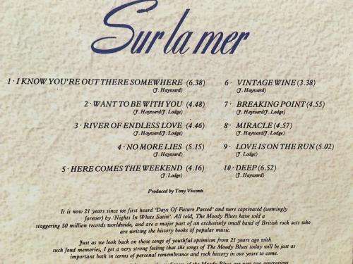 CD - Moody Blues - Sur La Mer
