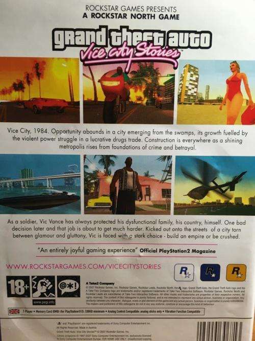 PS2 - Grand Theft Auto - Vice City Stories