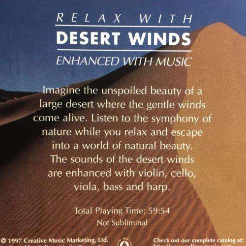 CD - Relax With Desert Winds Enhanced with Music
