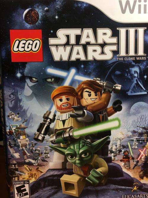 Wii - Lego Star Wars III (NTSC USA Disc and Cover)