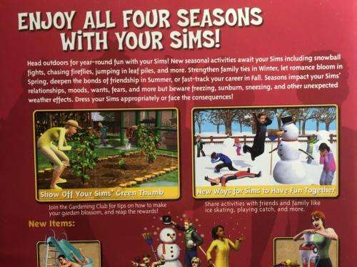 PC - The Sims 2 - Seasons Expansion Pack