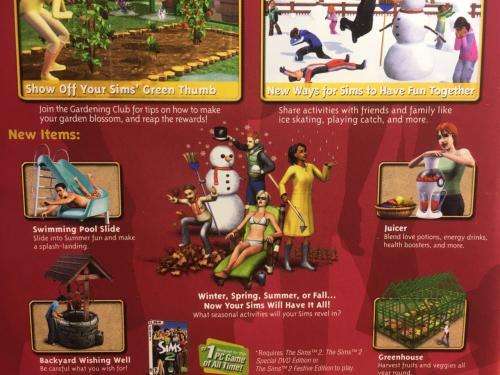PC - The Sims 2 - Seasons Expansion Pack