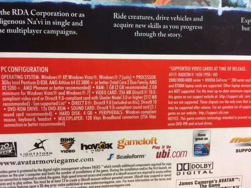 PC - James Cameron's AVATAR the Game