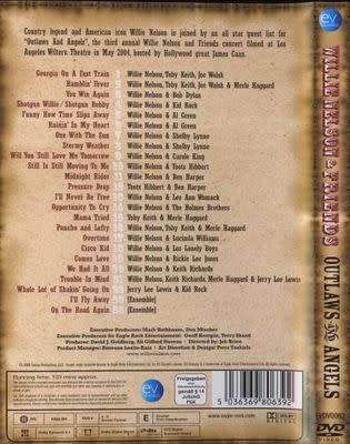 DVD - Willie Nelson & Friends Outlaw Angels (New Sealed)