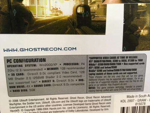 PC - Tom Clancy`s Ghost Recon - Advanced Warfighter