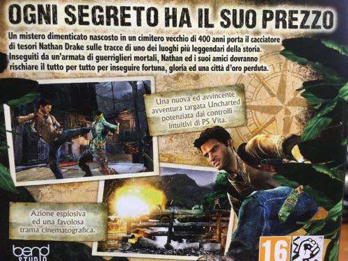 PSVITA - Uncharted Golden Abyss (spanish cover english game)