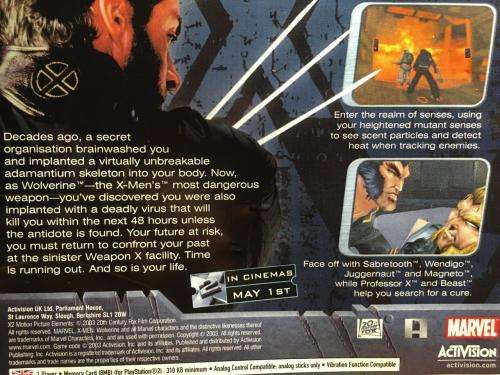PS2 - X-Men 2: Wolverine`s Revenge