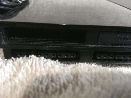 Playstation 2 - Black Slim Line Console c/w 1 x Original Controller, AV Cable Power Cord