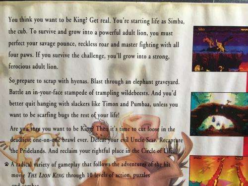 SEGA Genesis - The Lion King