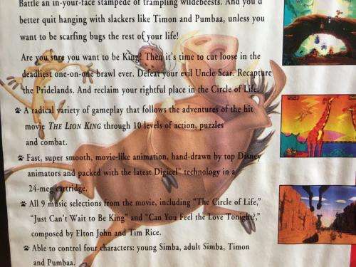 SEGA Genesis - The Lion King