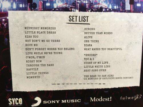 DVD - One Direction Where We Are Live From San Siro Stadium