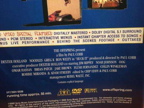 DVD - The Offspring - Huck It