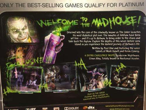 PS3 - Batman Arkham Asylum Game of the Year Edition - Platinum