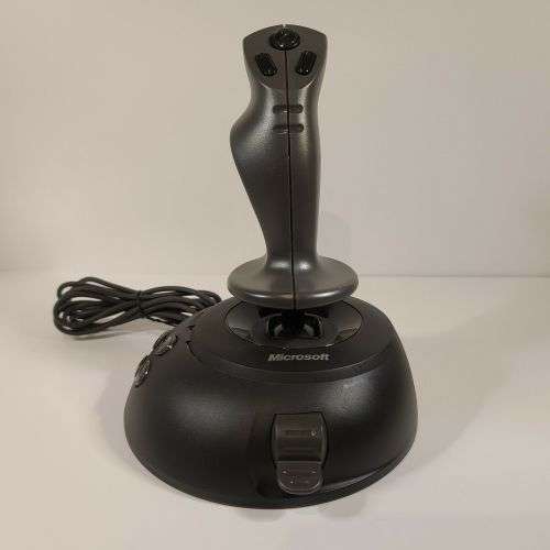 Microsoft Sidewinder PC USB Computer Joystick X05-92626 Flight SIM Controller