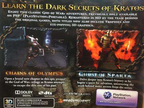 PS3 - God Of War Collection Volume II - Classic HD