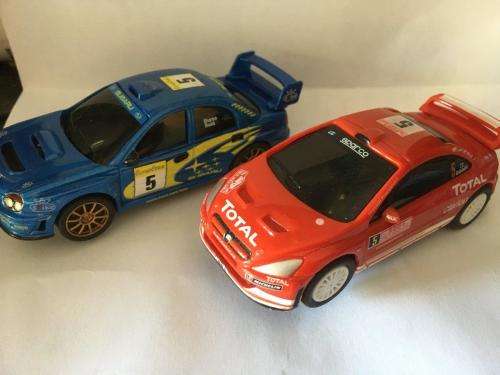 Carrera Go - Subaru and Peugeot WRC set of Cars  1:43 scale