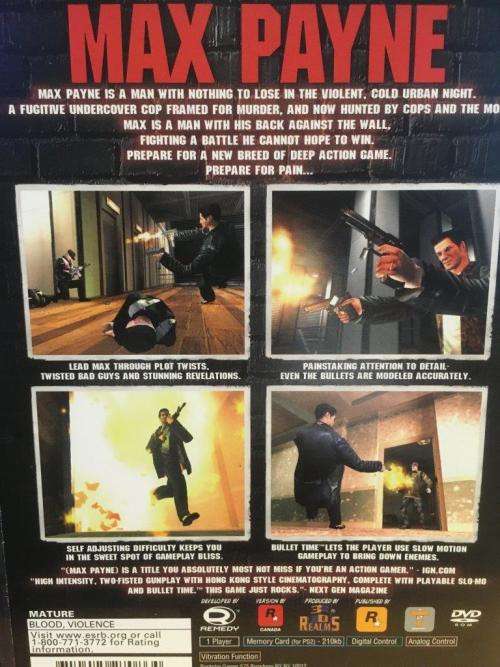 PS2 - Max Payne (NTSC / U/C)