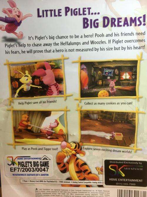 PS2 - Disney's Piglet's Big Game