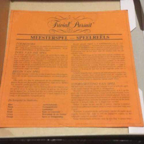 Vintage Trivial Pursuit - Afrikaanse Uitgawe - Horn Abbot 1981