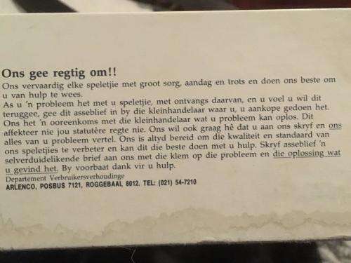 Vintage Trivial Pursuit - Afrikaanse Uitgawe - Horn Abbot 1981