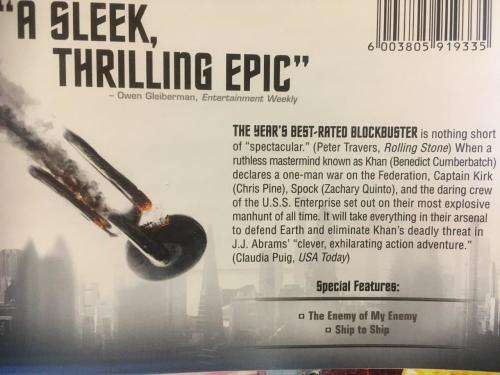 DVD - Star Trek Into Darkness