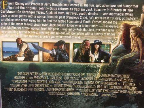 DVD - Pirates of The Caribbean On Stranger Tides