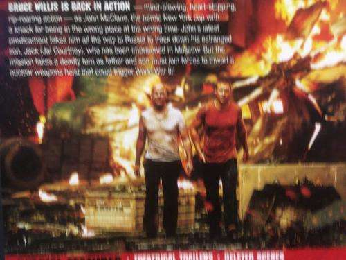 DVD - Die Hard - A Good Day To Die Hard - Bruce Willis
