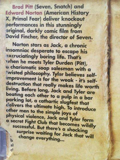 DVD - Fight Club - 2 Disc Special Edition