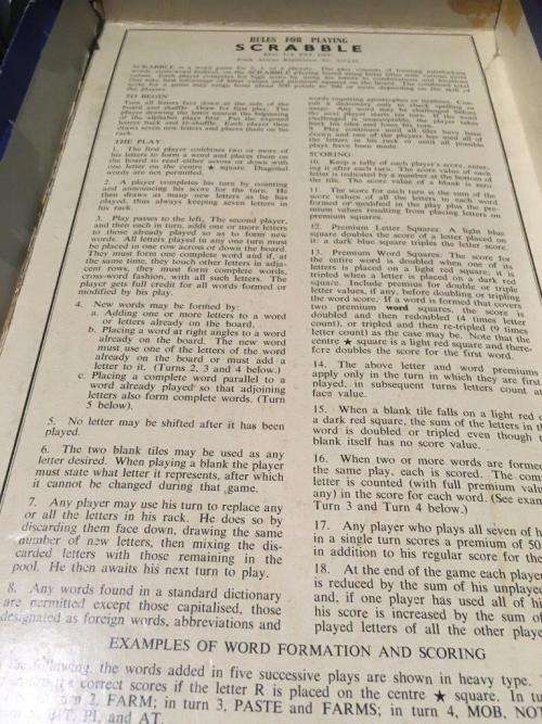 Vintage Scrabble  - Made in RSA - Leon Toys (PTY) LTD Wooden Tiles and holders