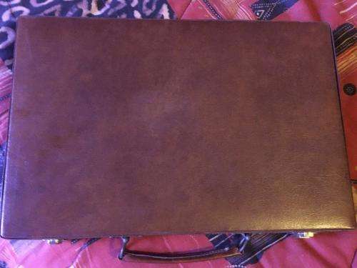 Backgammon In Leatherette Brief Case