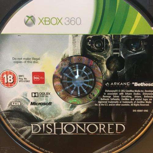 Xbox 360 - Dishonored (Disc Only)
