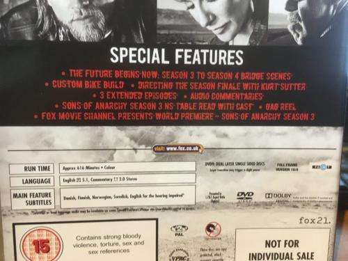 DVD - Sons of Anarchy Season 3