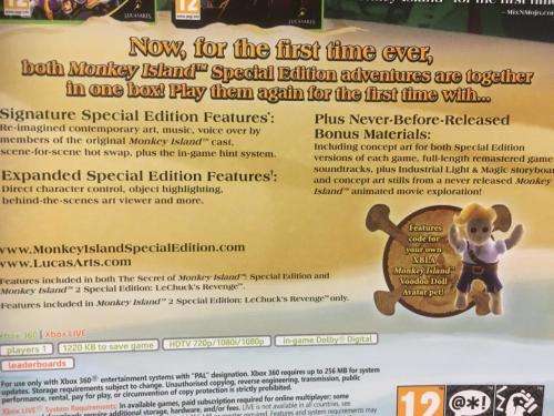Xbox 360 - Monkey Island Special Edition Collection