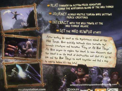 PS3 - Where the Wild Things Are The Video Game