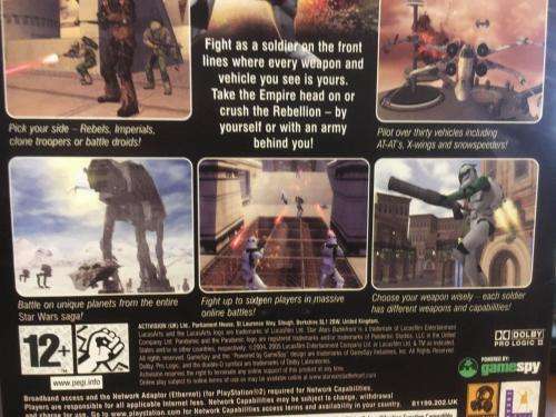 PS2 - Star Wars Battlefront - Platinum