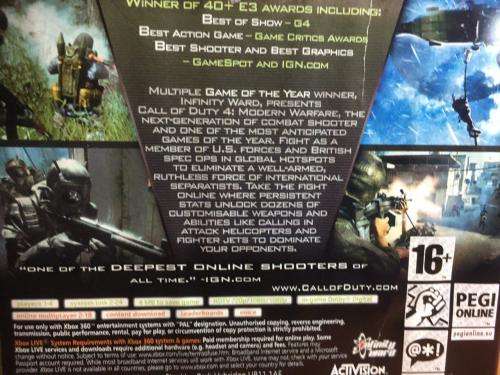 Xbox 360 - Call of Duty Modern Warfare 4 - Classics