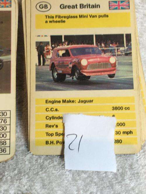 Job Lot Vintage Top Trumps cards - see pictures and description