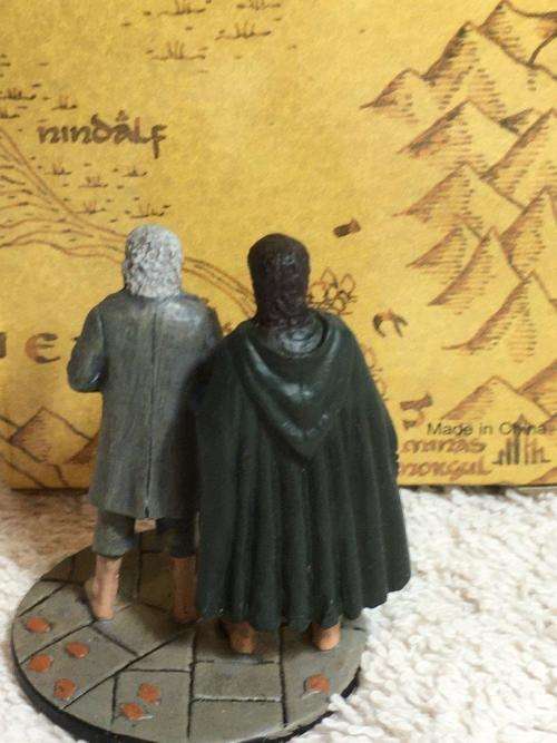Lord of the Rings - Bilbo & Ferrodo - Eaglemoss Lead Piece - +- 6cm 2004 (NOS)