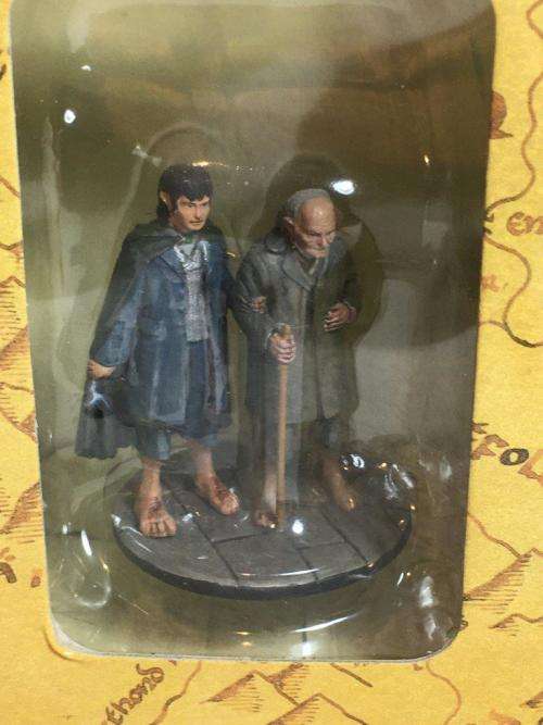 Lord of the Rings - Bilbo & Ferrodo - Eaglemoss Lead Piece - +- 6cm 2004 (NOS)