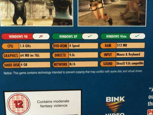 PC - Lara Croft Tomb Raider Anniversary