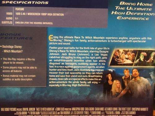 Blu-ray - Race To Witch Mountain